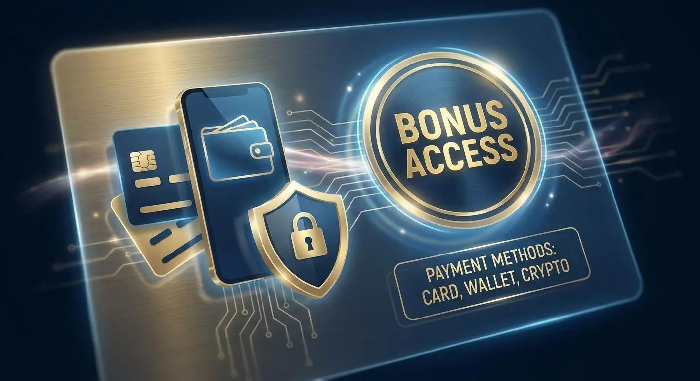 Illustrazione di pagamenti online e accesso ai bonus promozionali
