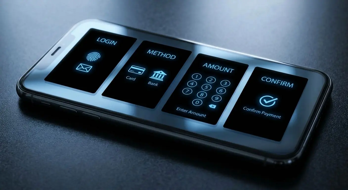 Procedura di deposito da mobile con schermata cassa