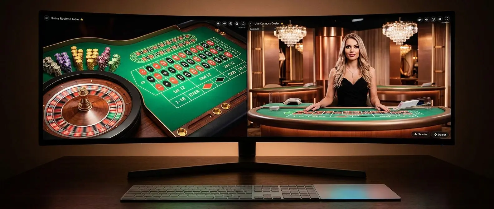 Tavolo roulette online e live con ruota e fiches